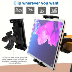 Exercise Bike Tablet Stand 360 Rotation Adjustable Phone Mount