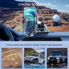 Car Phone Holder Mount Suction Stable Hook Windshield Dashboard Air Vent