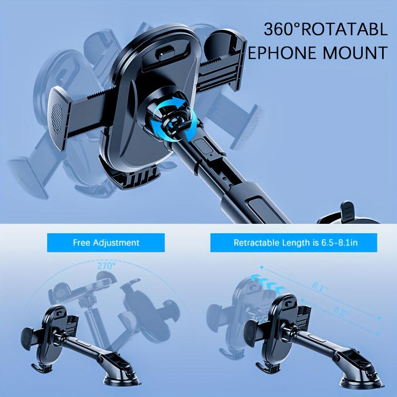 Car Phone Holder Mount Suction Stable Hook Windshield Dashboard Air Vent