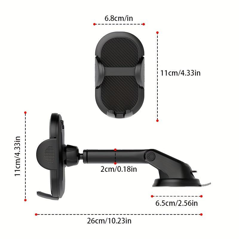 Car Phone Holder Mount Suction Stable Hook Windshield Dashboard Air Vent