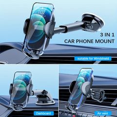 Car Phone Holder Mount Suction Stable Hook Windshield Dashboard Air Vent