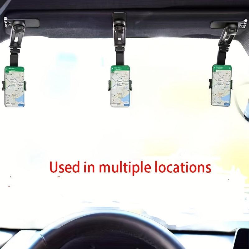 Car Phone Bracket Sun Visor Rotatable Navigation Holder