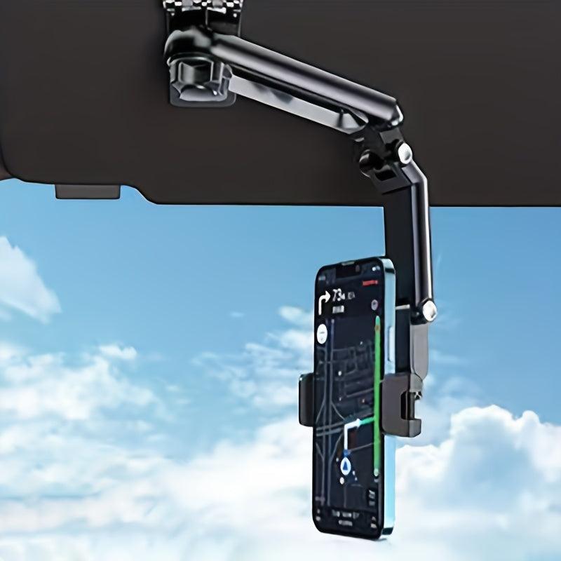 Car Phone Bracket Sun Visor Rotatable Navigation Holder