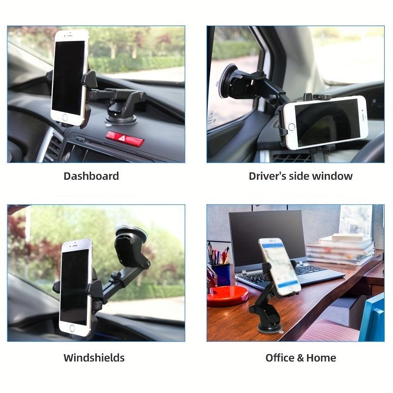 Car Retractable Dashboard Glass Phone Holder