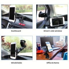 Car Retractable Dashboard Glass Phone Holder