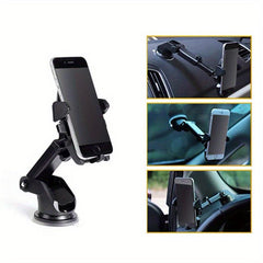 Car Retractable Dashboard Glass Phone Holder