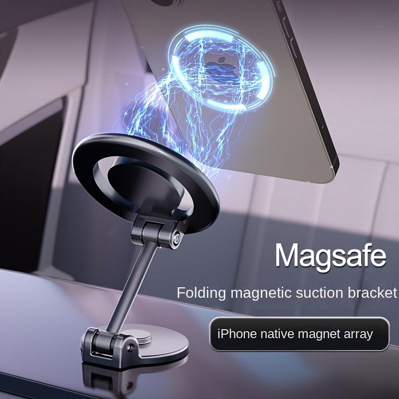Car Mobile Phone Holder Magnetic Folding Instrument Panel Navigation Bracket