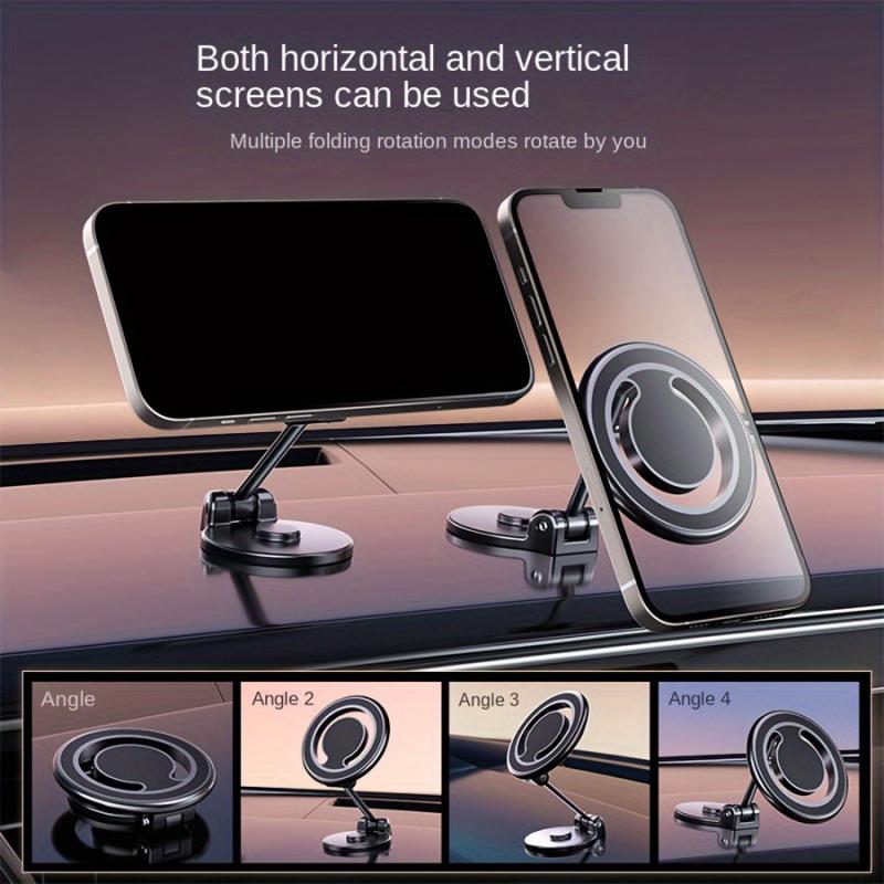 Car Mobile Phone Holder Magnetic Folding Instrument Panel Navigation Bracket