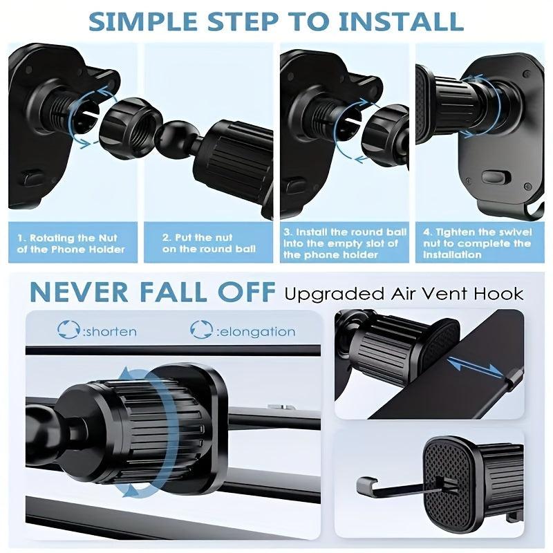Car Air Vent Phone Mount 360 Rotation GPS Navigation Stand Rack