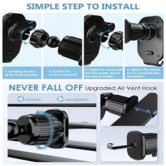 Car Air Vent Phone Mount 360 Rotation GPS Navigation Stand Rack