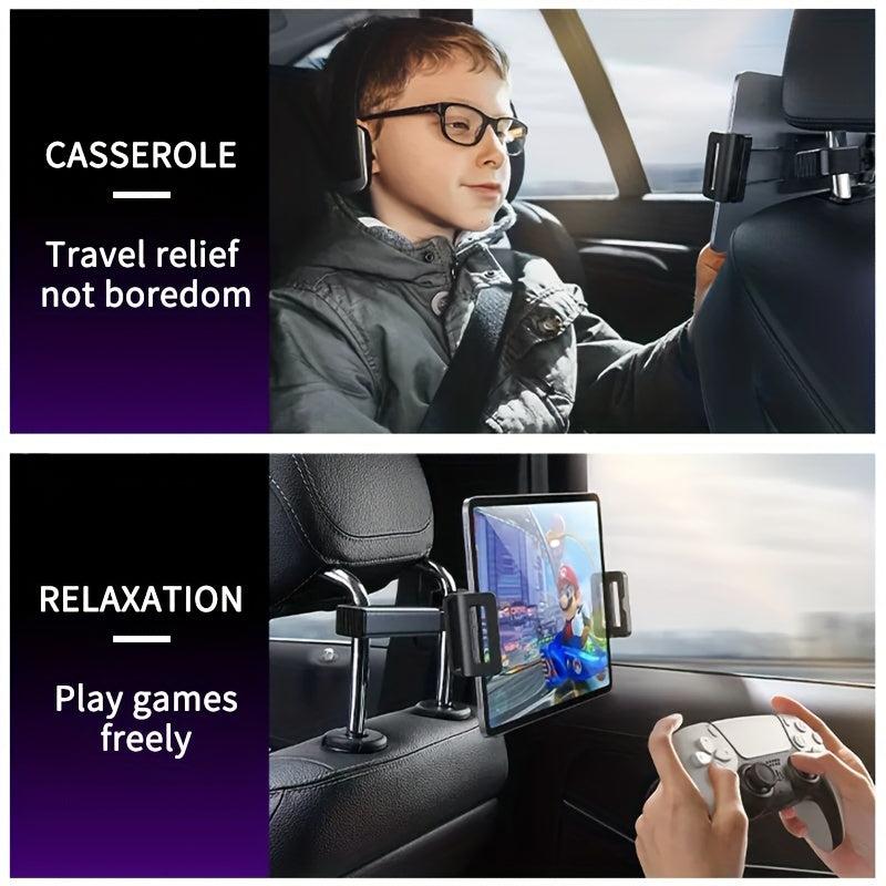 Car Headrest 360 Rotatable Phone Holder Tablet Mount for Smartphones & Tablets