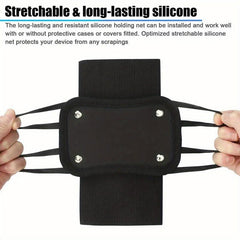 Adjustable Car Headrest Mount Holder with Silicone Cover Bracket