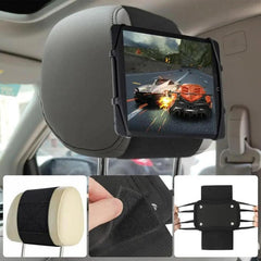 Adjustable Car Headrest Mount Holder with Silicone Cover Bracket