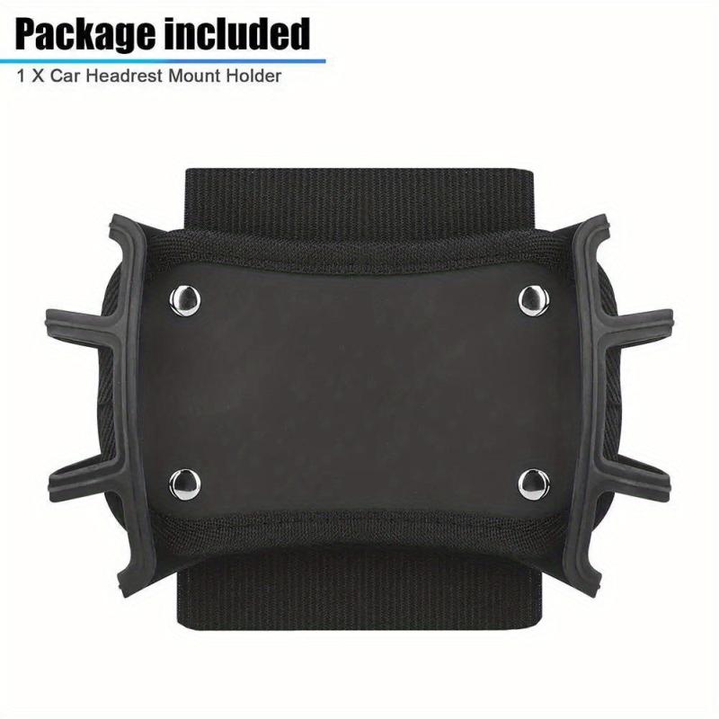 Adjustable Car Headrest Mount Holder with Silicone Cover Bracket