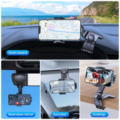 Car Dashboard Phone Mount 360 Adjustable Holder