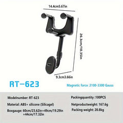 Car Rearview Mirror Phone Holder Universal Strong Magnetic Mount
