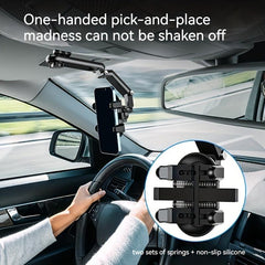 Car Phone Bracket Sun Visor Navigation Support Universal