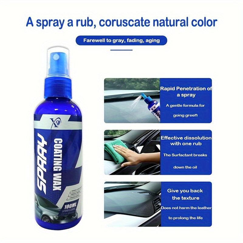 100ml Car Plastic Refurbish Scratch Remover Leather Bright Nano Coating Restorer