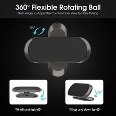 2pcs Magnetic Car Dashboard Mount Stand - Secure Your Phone in Style