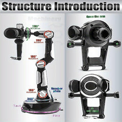 Universal Car Phone Holder with Robot Arm