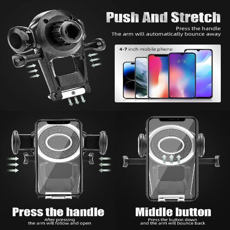 Universal Car Phone Holder with Robot Arm