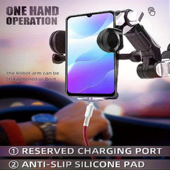Universal Car Phone Holder with Robot Arm