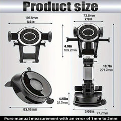 Universal Car Phone Holder with Robot Arm