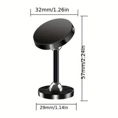 Double Ball Metal Magnetic Car Phone Holder Dashboard Navigation