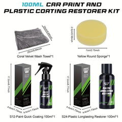 HGKJ Car Paint & Plastic Coating Restorer Kit 50-200ml Ceramic Coating Hydrophob