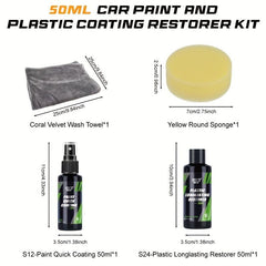 HGKJ Car Paint & Plastic Coating Restorer Kit 50-200ml Ceramic Coating Hydrophob