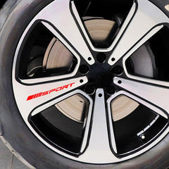 4pcs RV Stickers Wheels Rims Sport Racing Decal Emblem Car Styling SUV Tape
