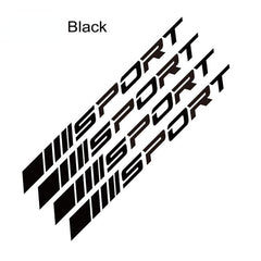 4pcs RV Stickers Wheels Rims Sport Racing Decal Emblem Car Styling SUV Tape