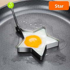 4pcs Stainless Steel Egg Shaper Mold Cooking Tool Set