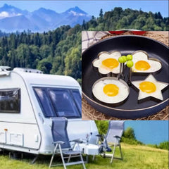 4pcs Stainless Steel Egg Shaper Mold Cooking Tool Set