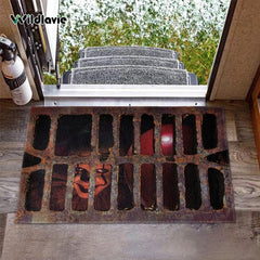 Horror Clown 3D Illusion Halloween Bath Mat Scary Welcome Door Mats