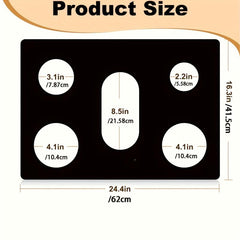 6pcs Gas Range Stovetop Burner Protector Pad Liner Cover 0.15mm Extra Thick