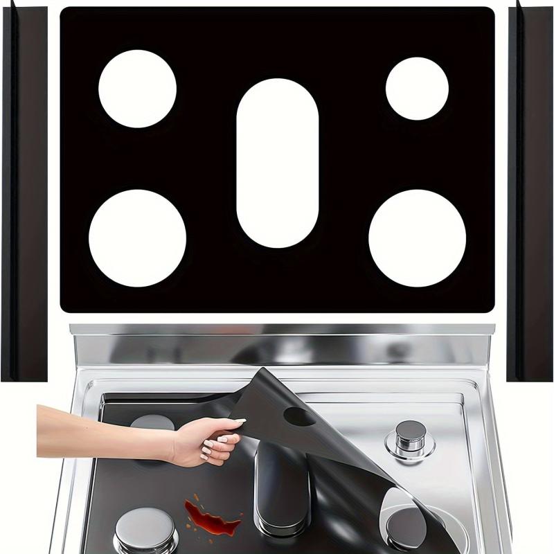 6pcs Gas Range Stovetop Burner Protector Pad Liner Cover 0.15mm Extra Thick