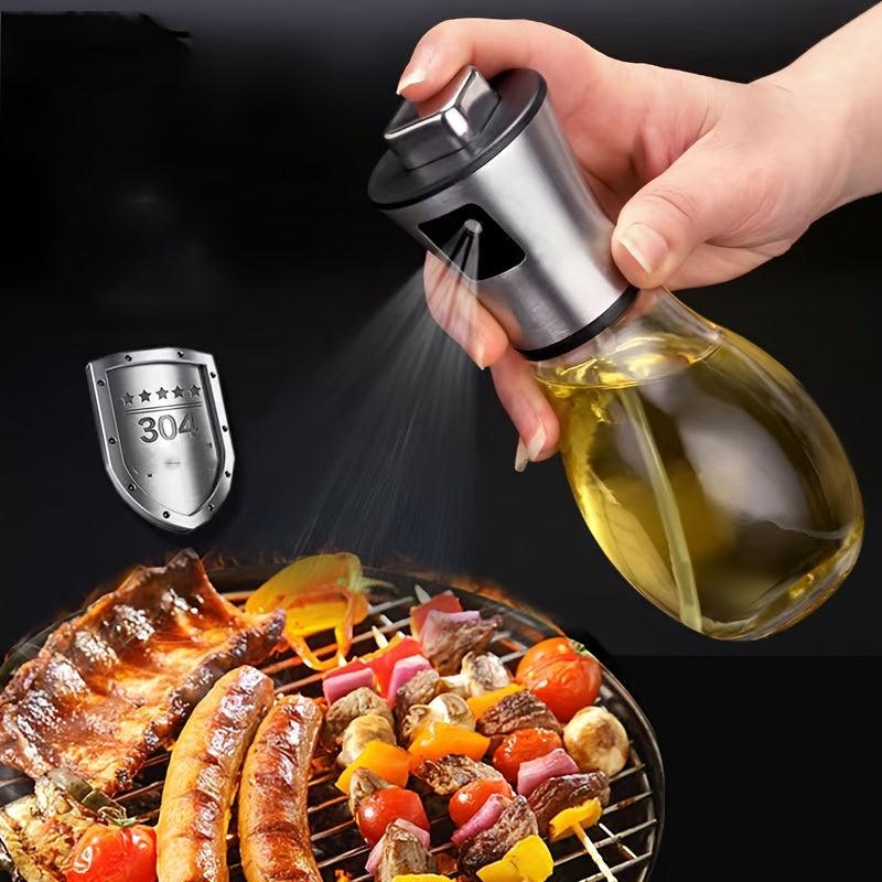 200ML Stainless Steel Spray Bottle for Kitchen Cooking & Air Fryer