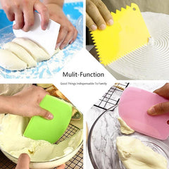6pcs RV Dough Cake Cutter Slicer Spatula for Perfect Cakes DIY Smoother Edge