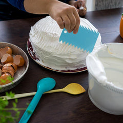 6pcs RV Dough Cake Cutter Slicer Spatula for Perfect Cakes DIY Smoother Edge