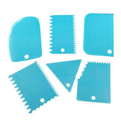 6pcs RV Dough Cake Cutter Slicer Spatula for Perfect Cakes DIY Smoother Edge