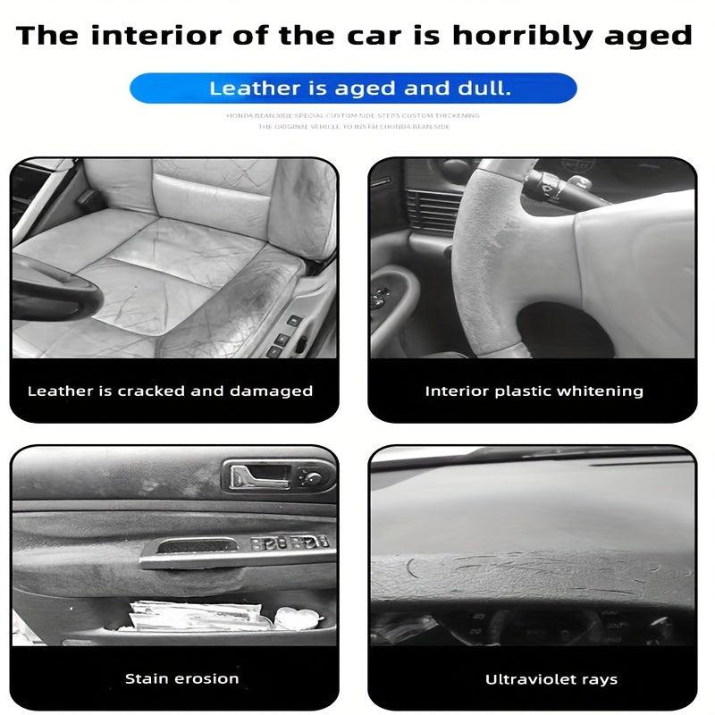 Car Interior Coating & Scratch Remover Combo for Leather Maintenance