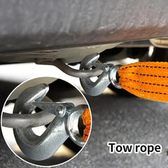 Car Trailer Rope Traction Rope Double layer Thickened Pull Rope 4 Meters 3 Tons