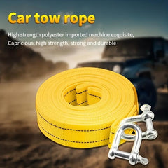 Car Trailer Rope Traction Rope Double layer Thickened Pull Rope 4 Meters 3 Tons