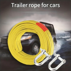 Car Trailer Rope Traction Rope Double layer Thickened Pull Rope 4 Meters 3 Tons
