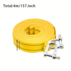 Car Trailer Rope Traction Rope Double layer Thickened Pull Rope 4 Meters 3 Tons