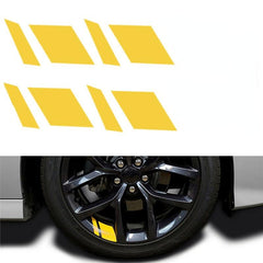 4pcs Reflective RV Wheel Rim Vinyl Sticker Auto Accessories Car Stickers