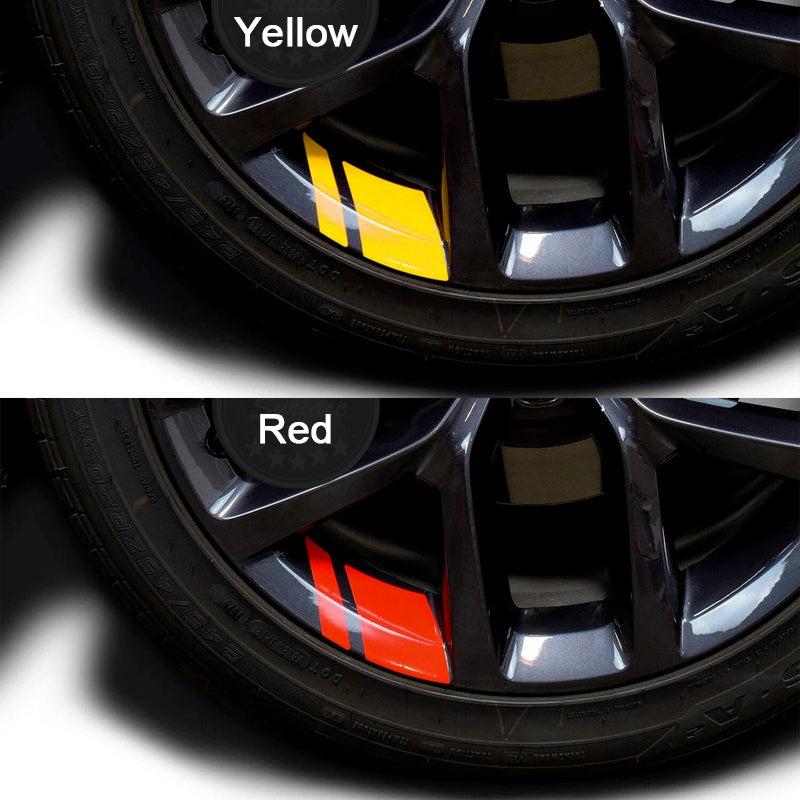 4pcs Reflective RV Wheel Rim Vinyl Sticker Auto Accessories Car Stickers