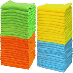 5pcs Microfiber Cleaning Cloth Kitchen Dish Cloth Kitchen Scouring Pad