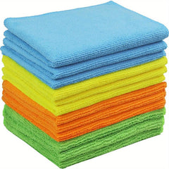 5pcs Microfiber Cleaning Cloth Kitchen Dish Cloth Kitchen Scouring Pad